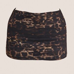 Animal Print Mini Skirt